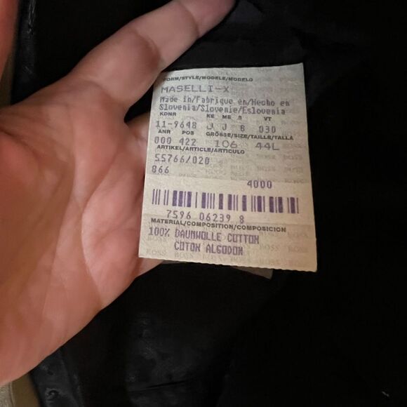 EUC Men's Boss Hugo Boss Maselli X Black Velvet Sports Coat Blazer Jacket 44L - Picture 7 of 8